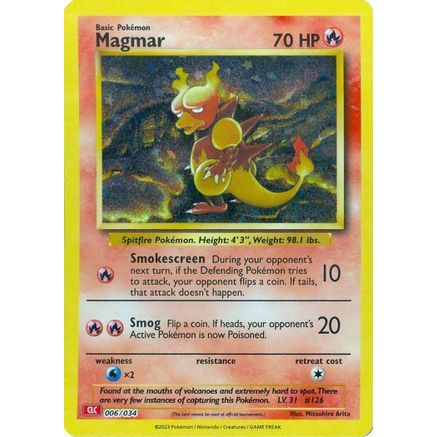 Magmar 6 - Trading Card Game Classic Holofoil