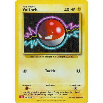 Voltorb 10 - Trading Card Game Classic Holofoil