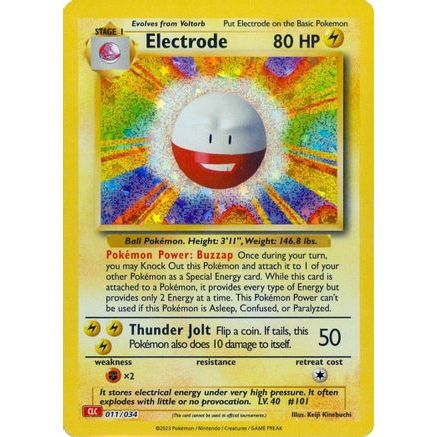 Electrode 11 - Trading Card Game Classic Holofoil