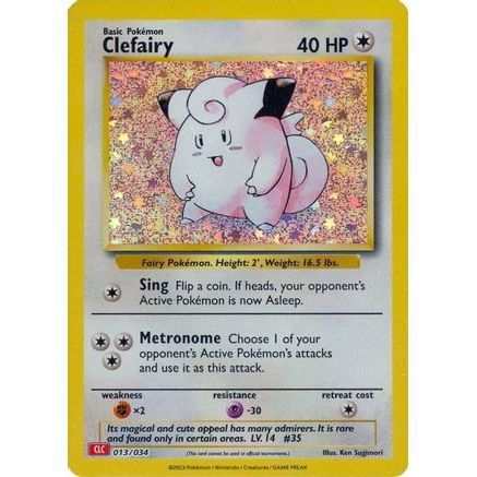 Clefairy 13 - Trading Card Game Classic Holofoil