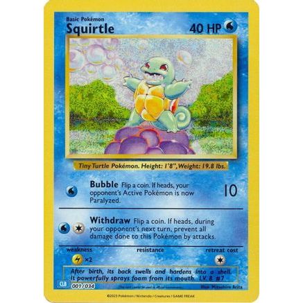 Squirtle 1 - Trading Card Game Classic Holofoil