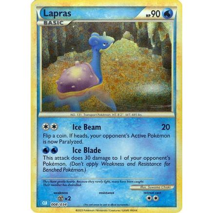 Lapras 8 - Trading Card Game Classic Holofoil