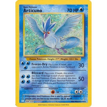Articuno 9 - Trading Card Game Classic Holofoil