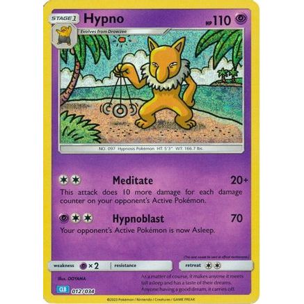 Hypno 12 - Trading Card Game Classic Holofoil
