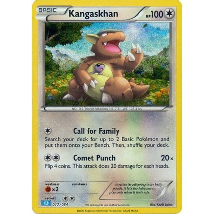 Kangaskhan 17 - Trading Card Game Classic Holofoil