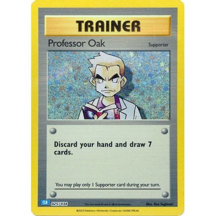 Professor Oak (CLB) 25 - Trading Card Game Classic Holofoil
