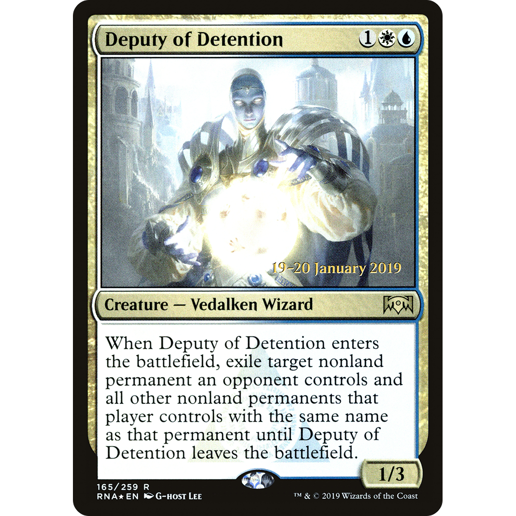 Deputy of Detention (PRE-165) - Ravnica Allegiance Promos Foil