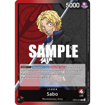 Sabo (001) (OP05-001) - Awakening of the New Era