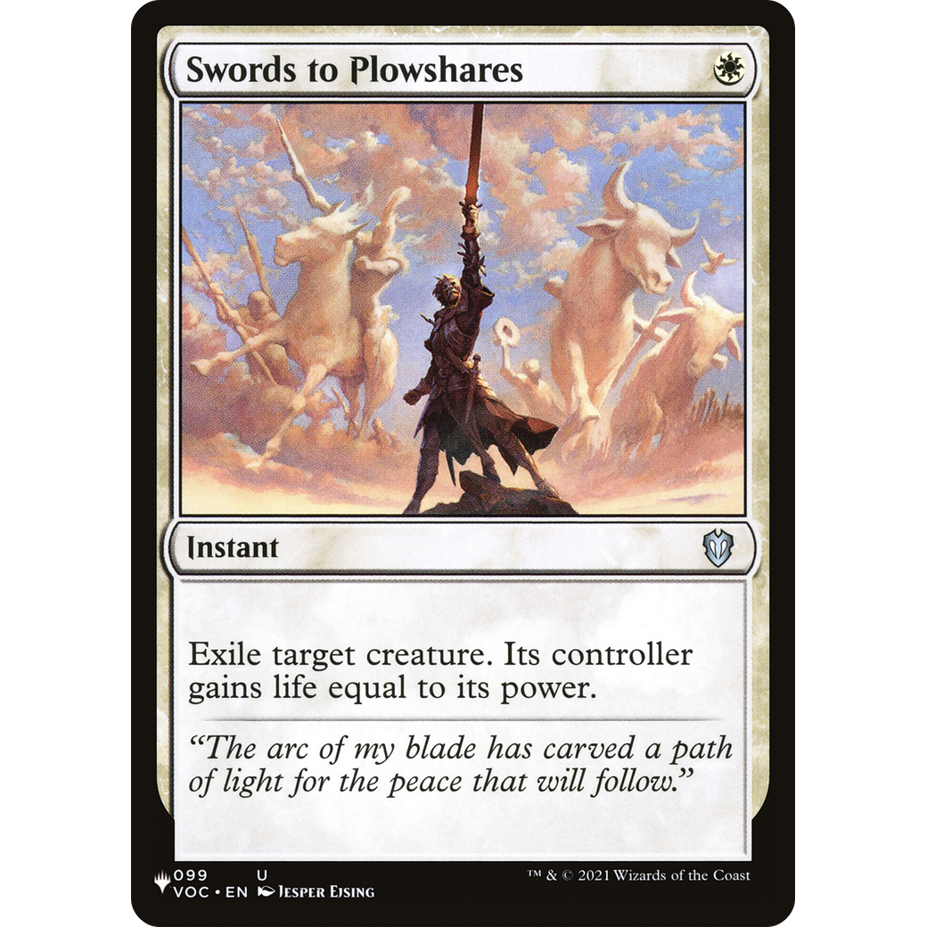 Swords to Plowshares (VOC) (LIST-099) - The List