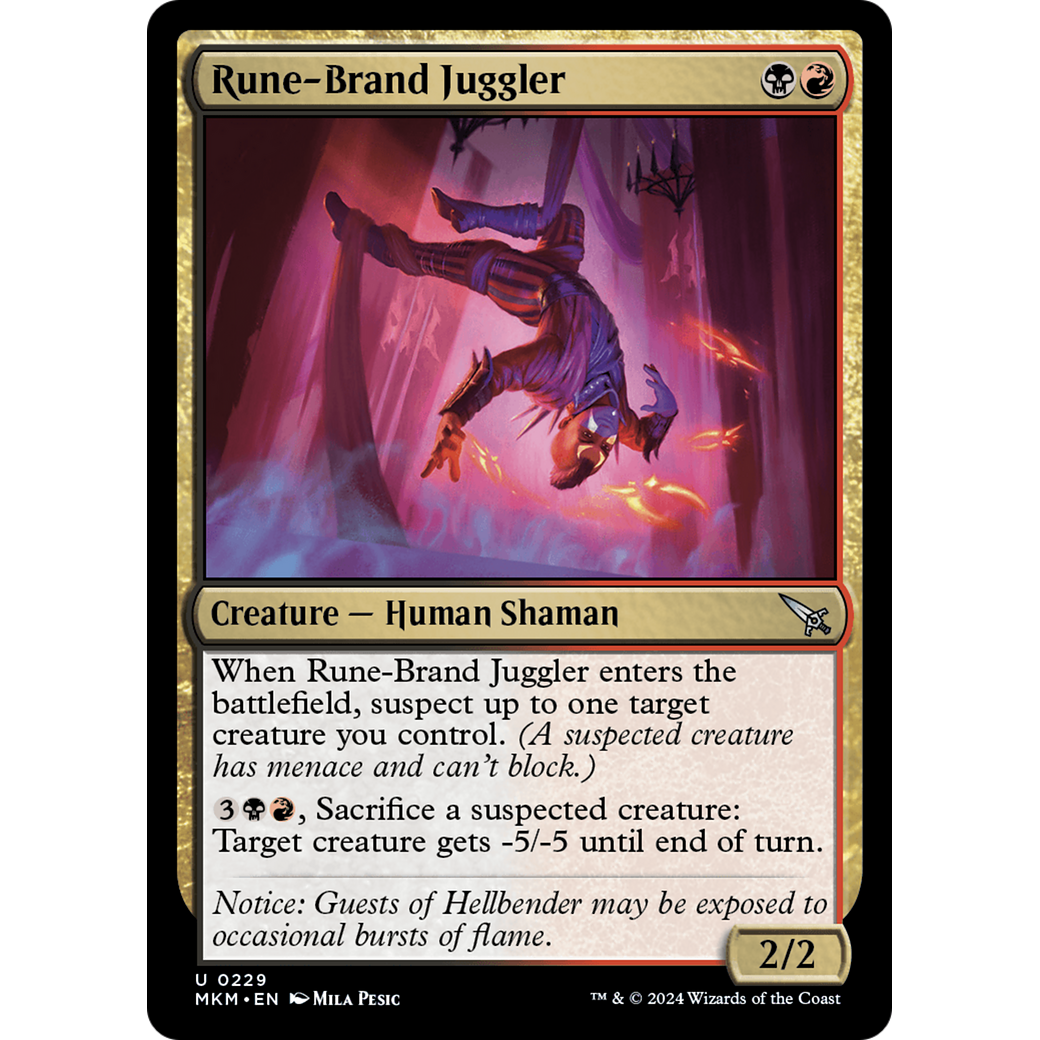 Rune-Brand Juggler (MKM-229) - Murders at Karlov Manor Foil