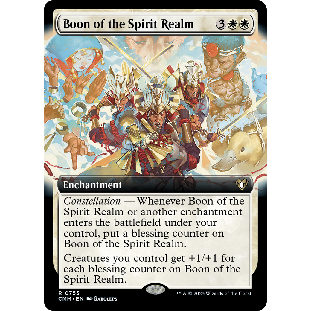 Boon of the Spirit Realm (CMM-753) - Commander Masters: (Extended Art) Foil