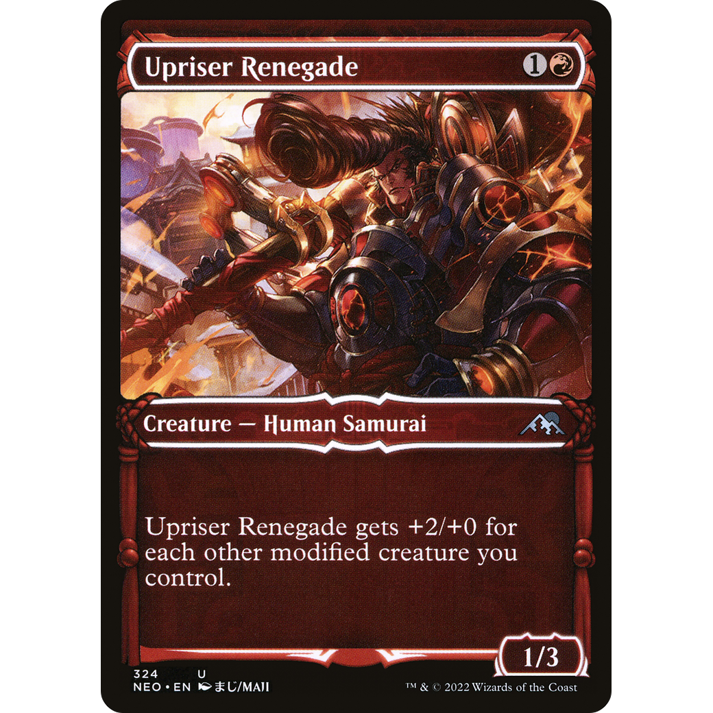 Upriser Renegade (NEO-324) - Kamigawa: Neon Dynasty: (Showcase)