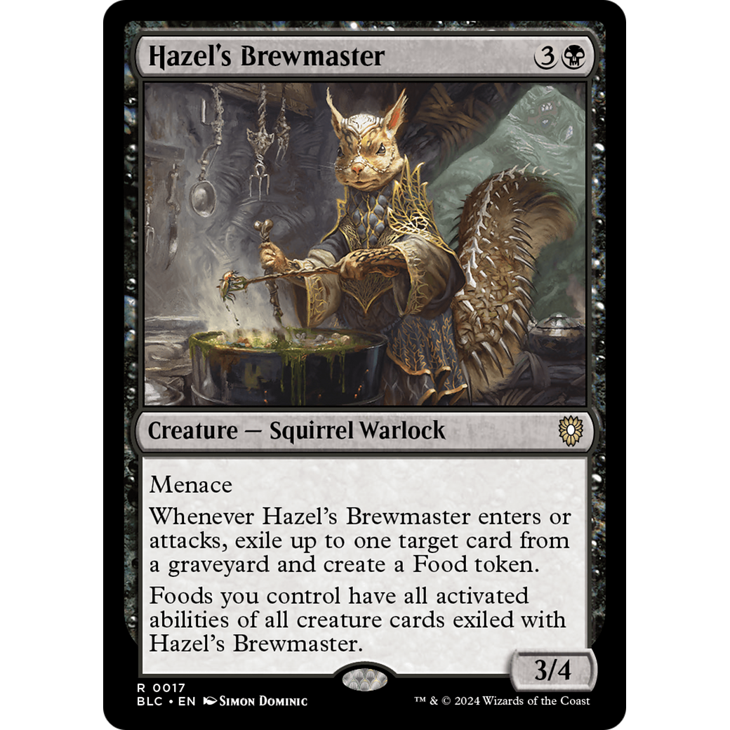 Hazel's Brewmaster (BLC-017) - Bloomburrow Commander