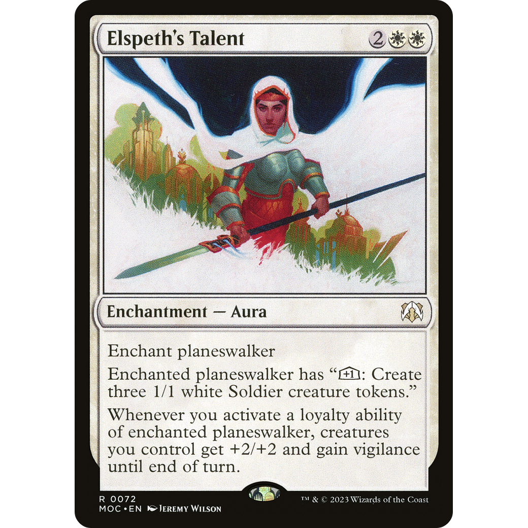 Elspeth's Talent (MOC-072) - March of the Machine Commander Foil