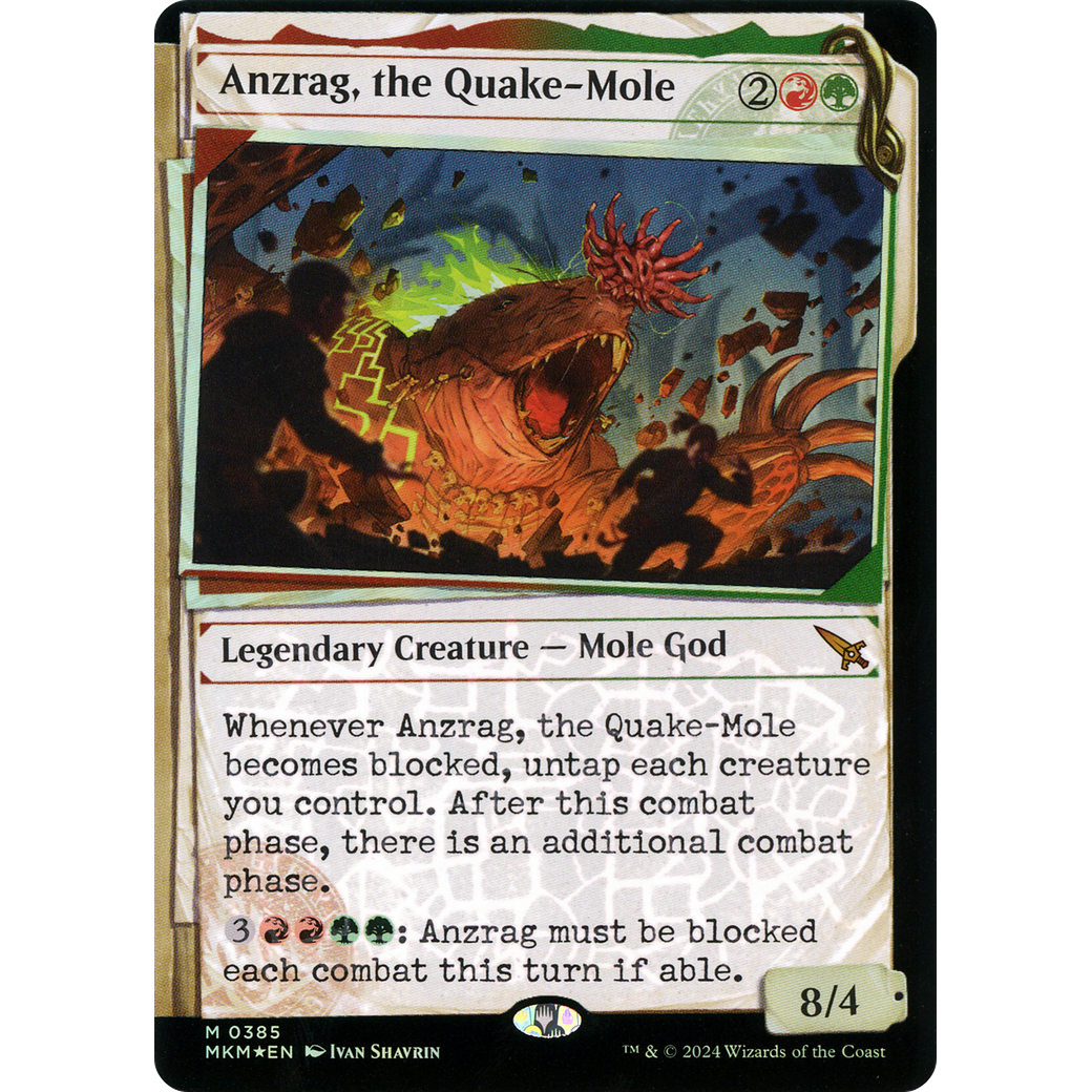 Anzrag, the Quake-Mole (MKM-385) - Murders at Karlov Manor: (Showcase) Foil