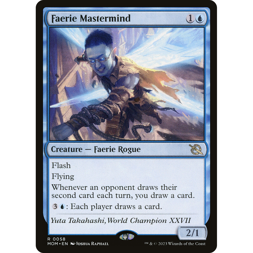 Faerie Mastermind (MOM-058) - March of the Machine Foil