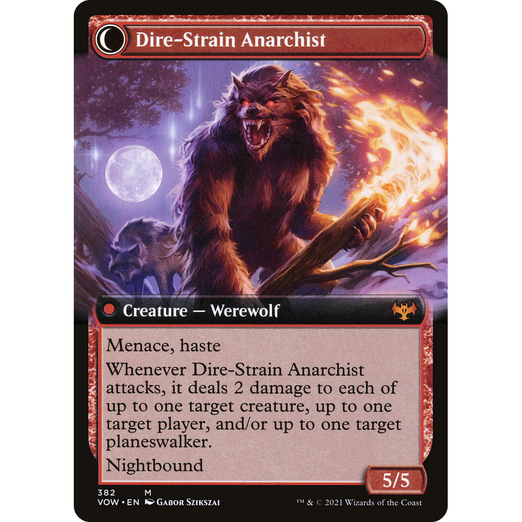 Volatile Arsonist (Extended Art) (VOW-382) - Innistrad: Crimson Vow: (Extended Art, Double Faced Transform)