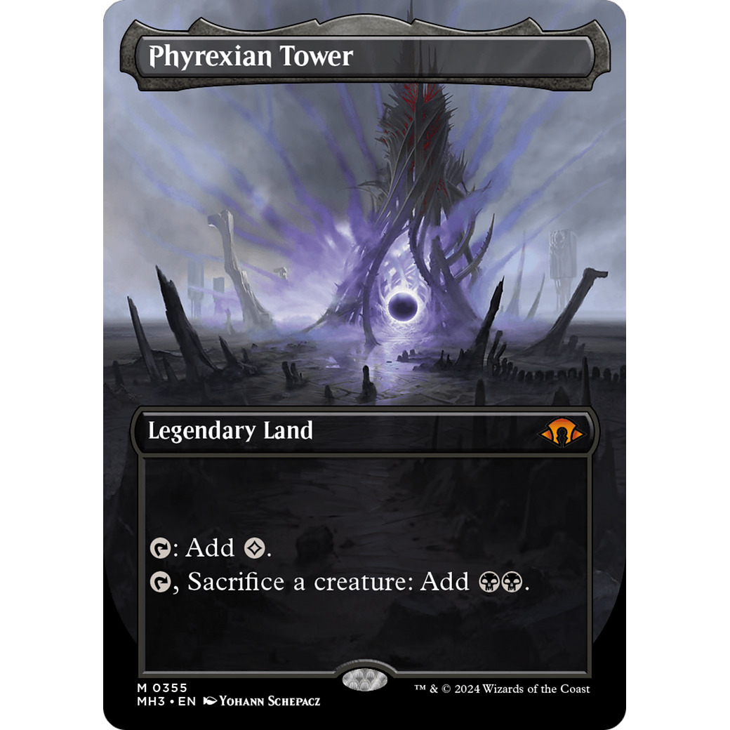Phyrexian Tower (MH3-355) - Modern Horizons 3 (Borderless) Foil
