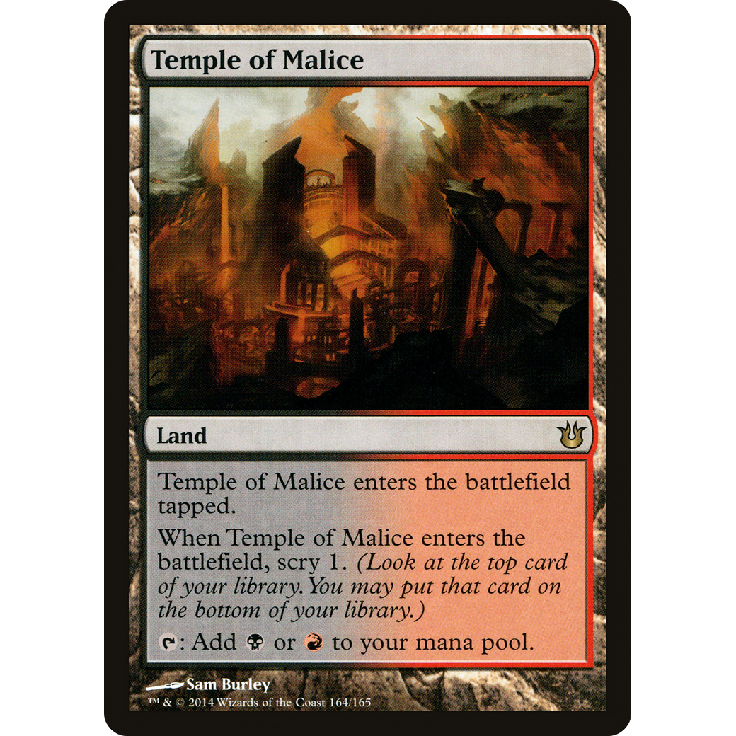 Temple of Malice (BNG-164) - Born of the Gods Foil