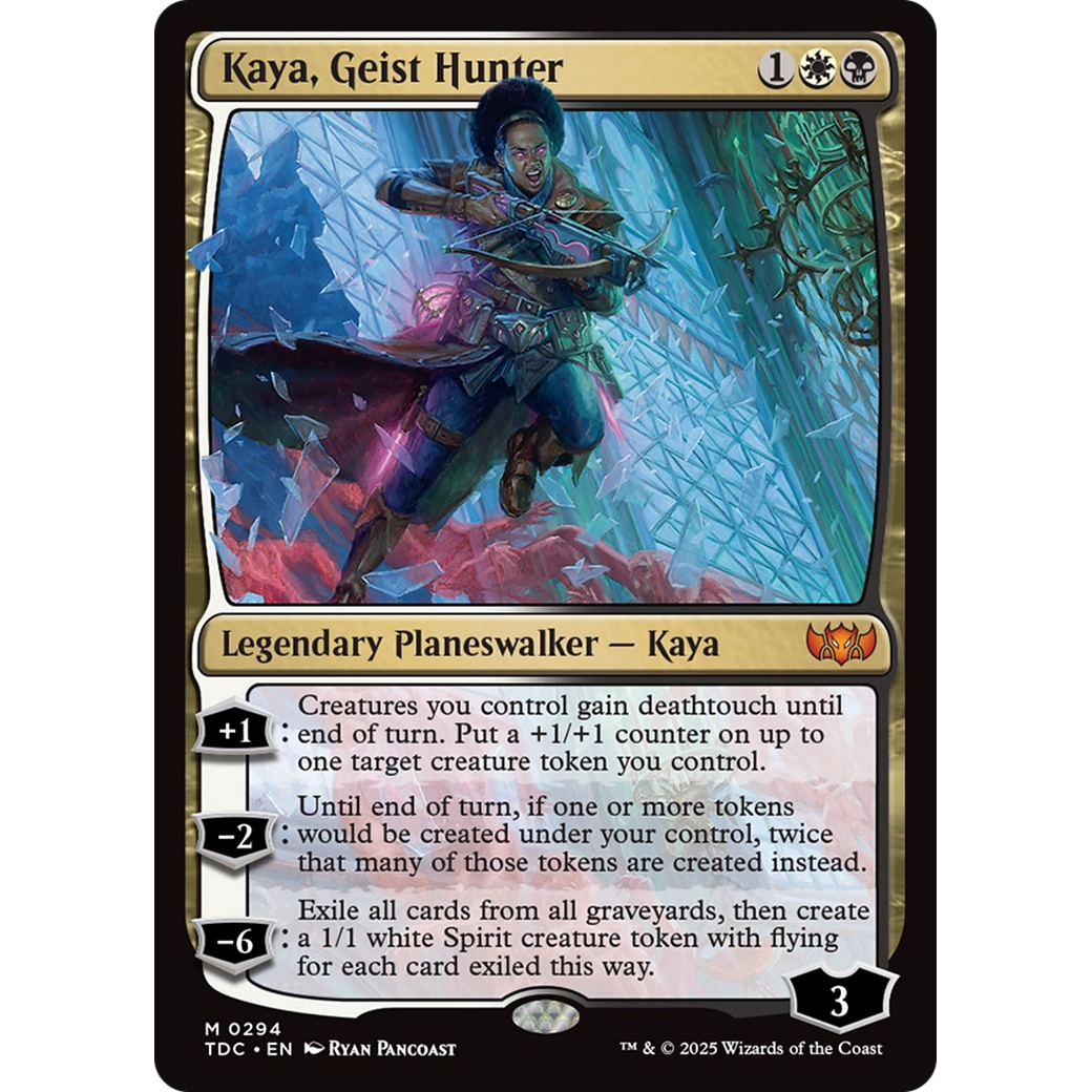 Kaya, Geist Hunter (TDC-294) - Commander: Tarkir: Dragonstorm