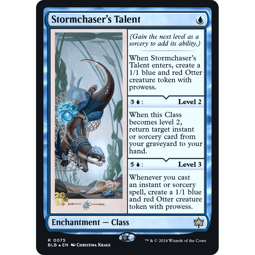 Stormchaser's Talent (PRE-75S) - Bloomburrow Promos Foil