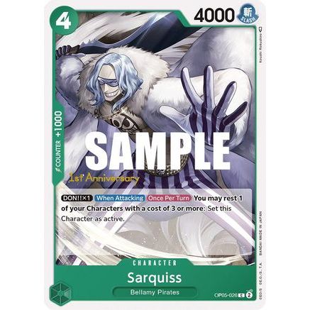 Sarquiss (OP05-026) - Awakening of the New Era: 1st Anniversary Tournament Cards