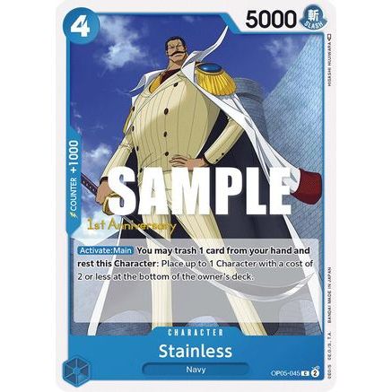 Stainless (OP05-045) - Awakening of the New Era: 1st Anniversary Tournament Cards