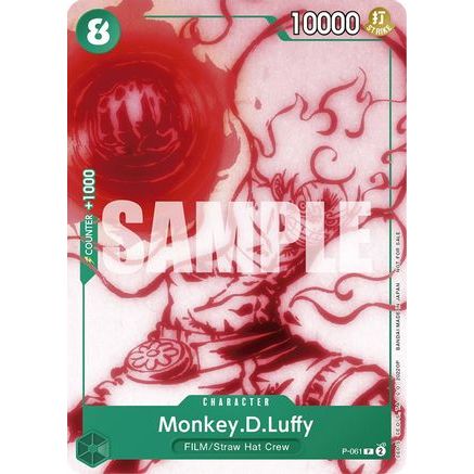 Monkey.D.Luffy (Starter Deck 11: Uta Deck Battle) (P-061) - One Piece Promotion Cards