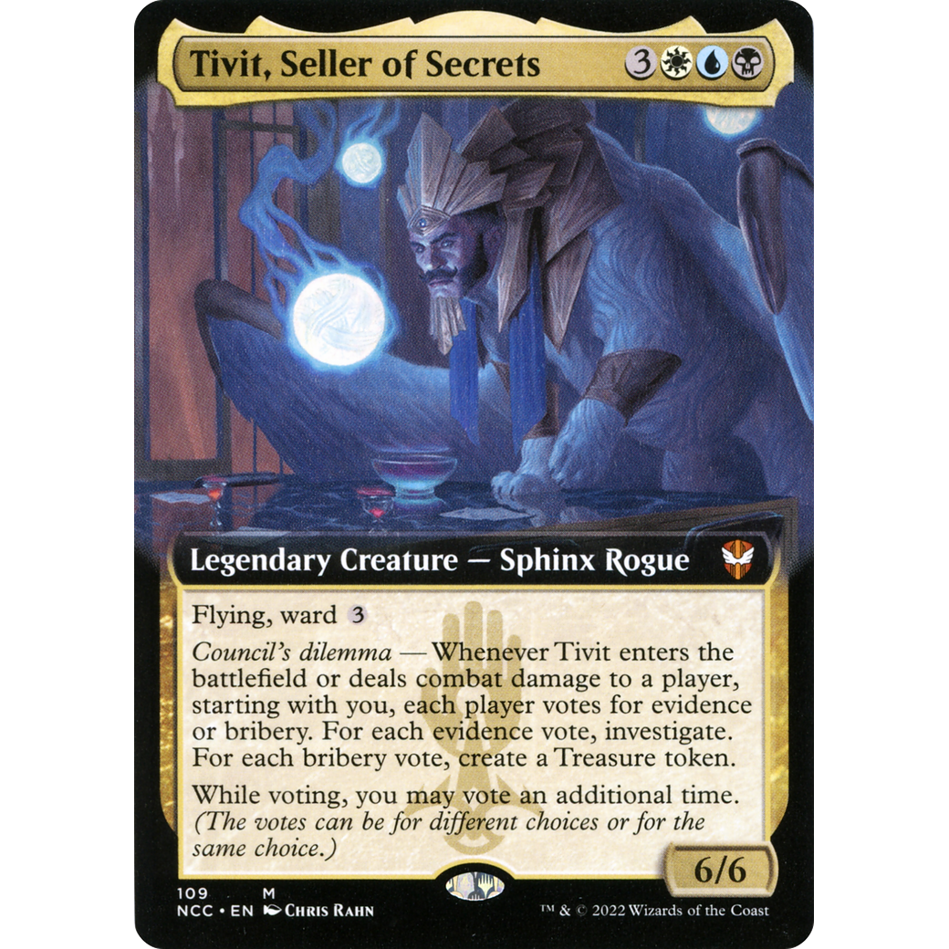 Tivit, Seller of Secrets (Extended Art) (NCC-109) - New Capenna Commander: (Extended Art) Foil