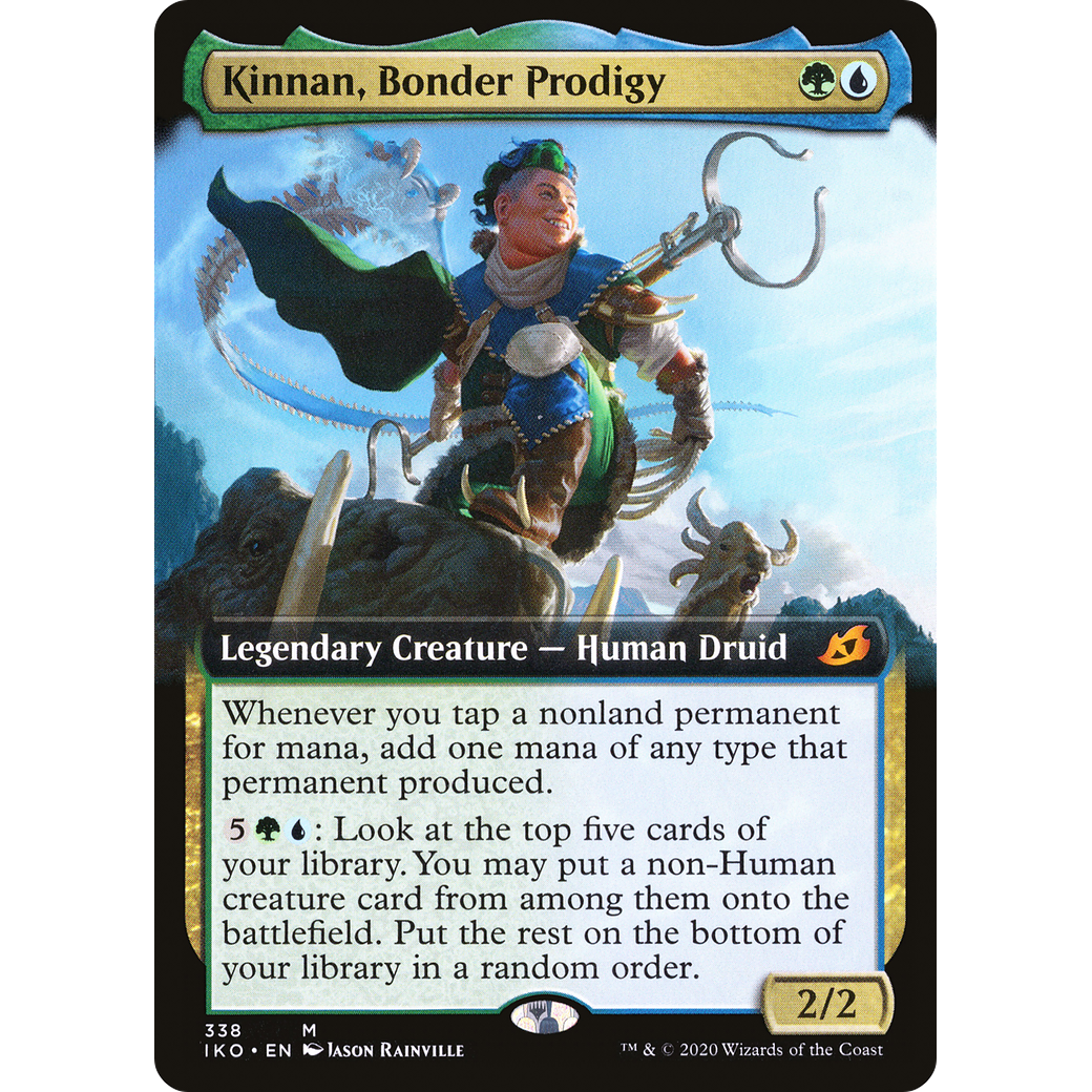 Kinnan, Bonder Prodigy (Extended Art) (IKO-338) - Ikoria: Lair of Behemoths: (Extended Art) Foil