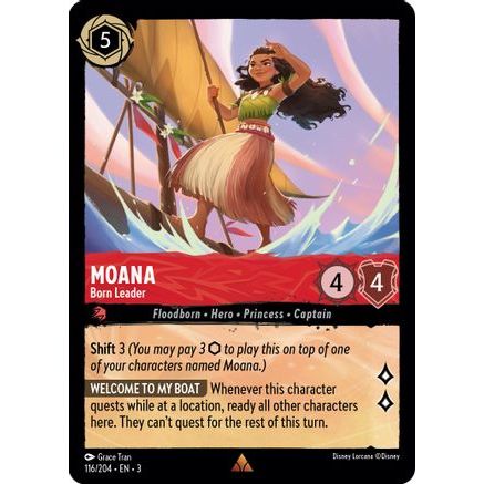 Moana - Born Leader (116/204) - Into the Inklands Cold Foil