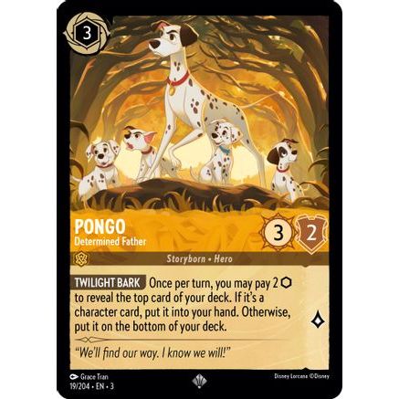 Pongo - Determined Father (19/204) - Into the Inklands Cold Foil
