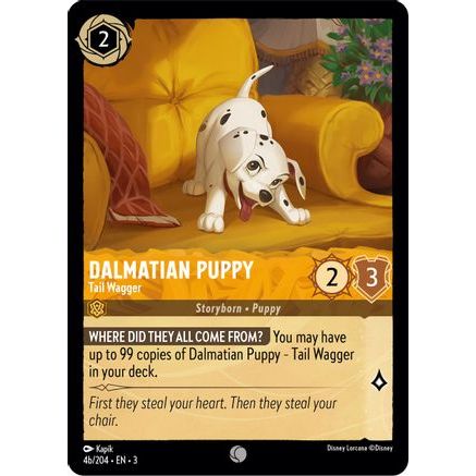 Dalmatian Puppy - Tail Wagger (4b/204) (4b/204) - Into the Inklands Cold Foil