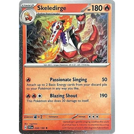 Skeledirge - 038/198 (Cosmos Holo) 38 - Miscellaneous Cards & Products Holofoil