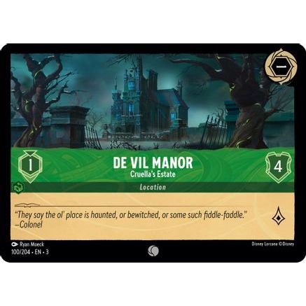 De Vil Manor - Cruella's Estate (100/204) - Into the Inklands Cold Foil