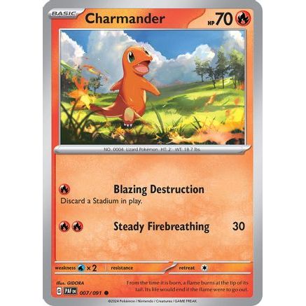 Charmander - 007/091 7 - SV Paldean Fates Reverse Holofoil