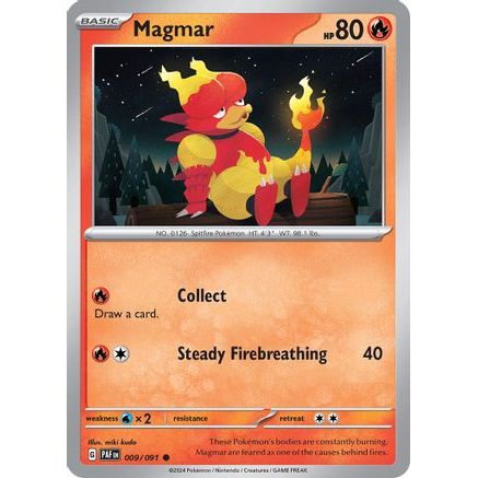Magmar 9 - SV Paldean Fates Reverse Holofoil