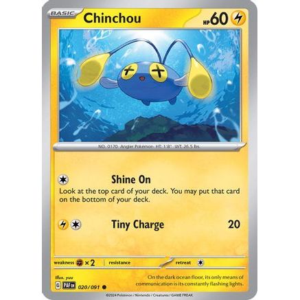 Chinchou 20 - SV Paldean Fates