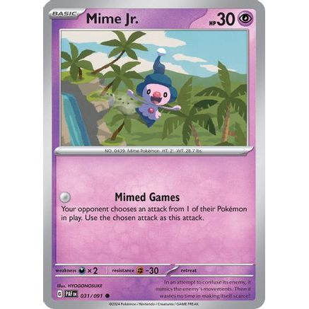 Mime Jr. - 031/091 31 - SV Paldean Fates Reverse Holofoil