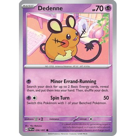 Dedenne 36 - SV Paldean Fates Reverse Holofoil