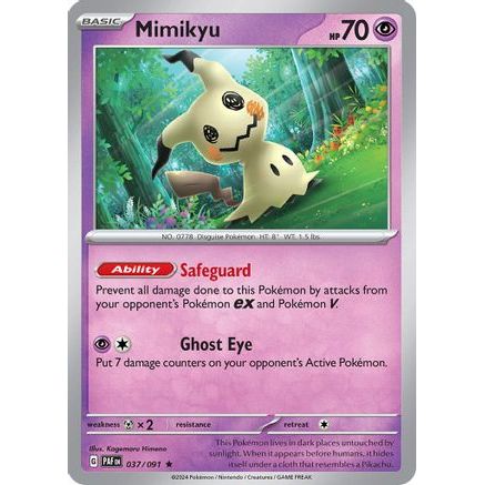 Mimikyu - 037/091 37 - SV Paldean Fates Reverse Holofoil