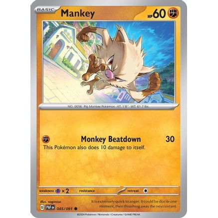 Mankey - 045/091 45 - SV Paldean Fates