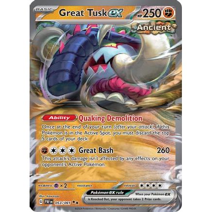 Great Tusk ex 53 - SV Paldean Fates Holofoil