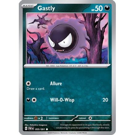 Gastly 55 - SV Paldean Fates Reverse Holofoil