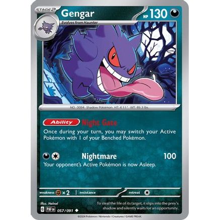 Gengar 57 - SV Paldean Fates Reverse Holofoil