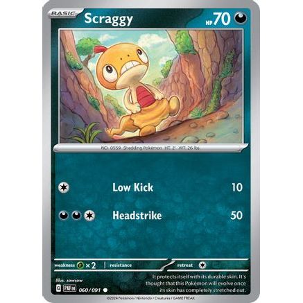 Scraggy 60 - SV Paldean Fates