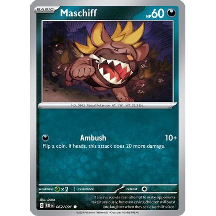 Maschiff 62 - SV Paldean Fates Reverse Holofoil
