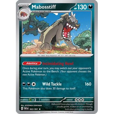 Mabosstiff - 063/091 63 - SV Paldean Fates Reverse Holofoil
