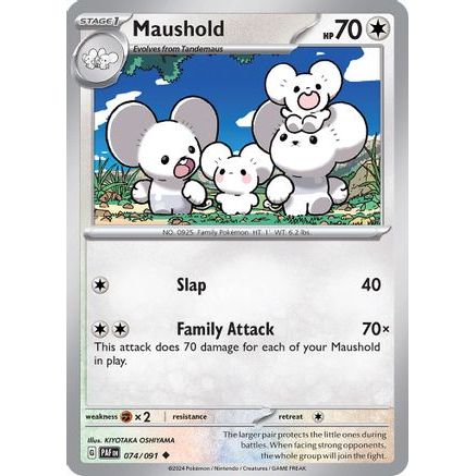 Maushold - 074/091 74 - SV Paldean Fates Reverse Holofoil