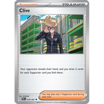 Clive - 078/091 78 - SV Paldean Fates Reverse Holofoil